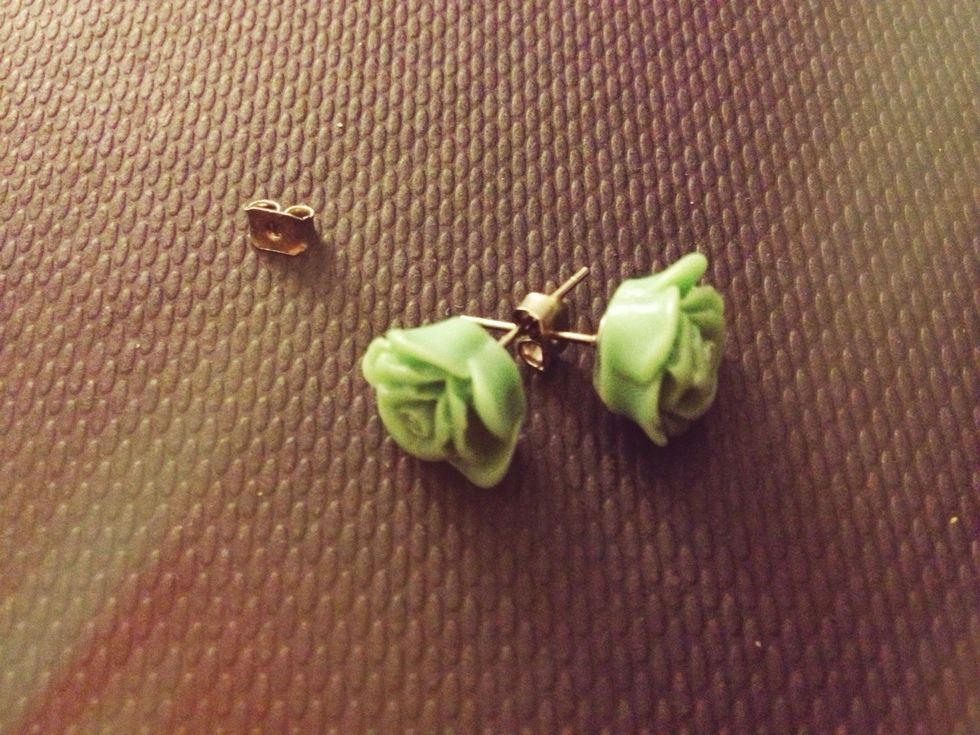 Step 3: Put the stud through the hole