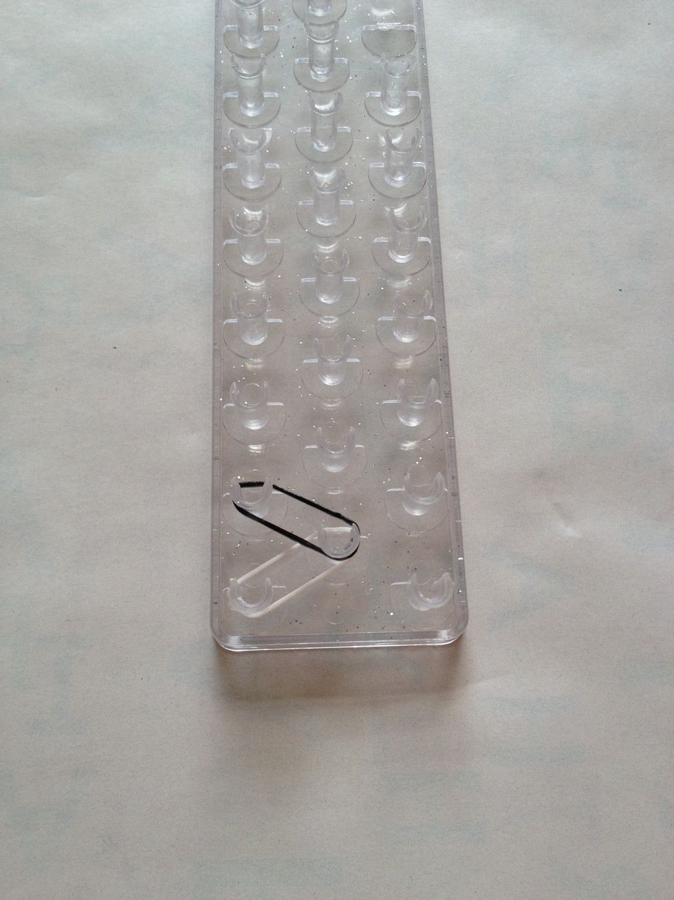 Step 3: then add your second colour (mine is black) like this