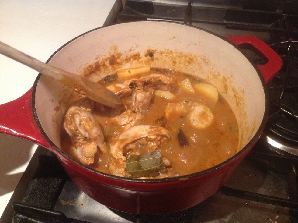 Step 3: To create the full curry effect you must add a curry paste of choice to your dish this will give off the great flavour and texture