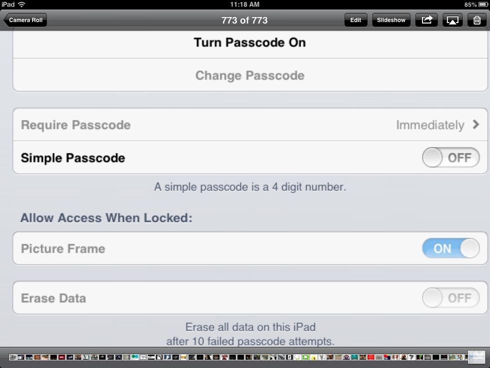 Step 3. You can decide on what kind of passcode you would like,
