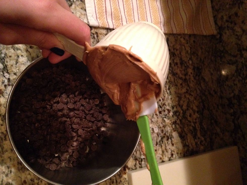Step 4: Add 1 cup of Peanut Butter.