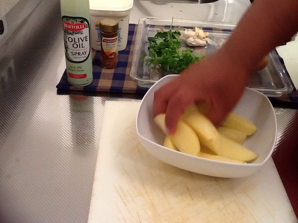 Step 4. Mix potatoes