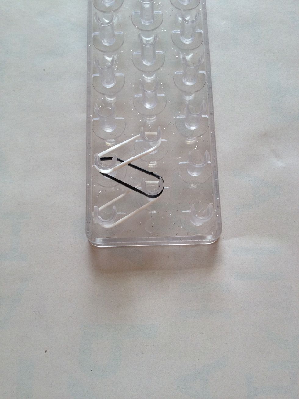 Step 4: next add the first colour band mine is white