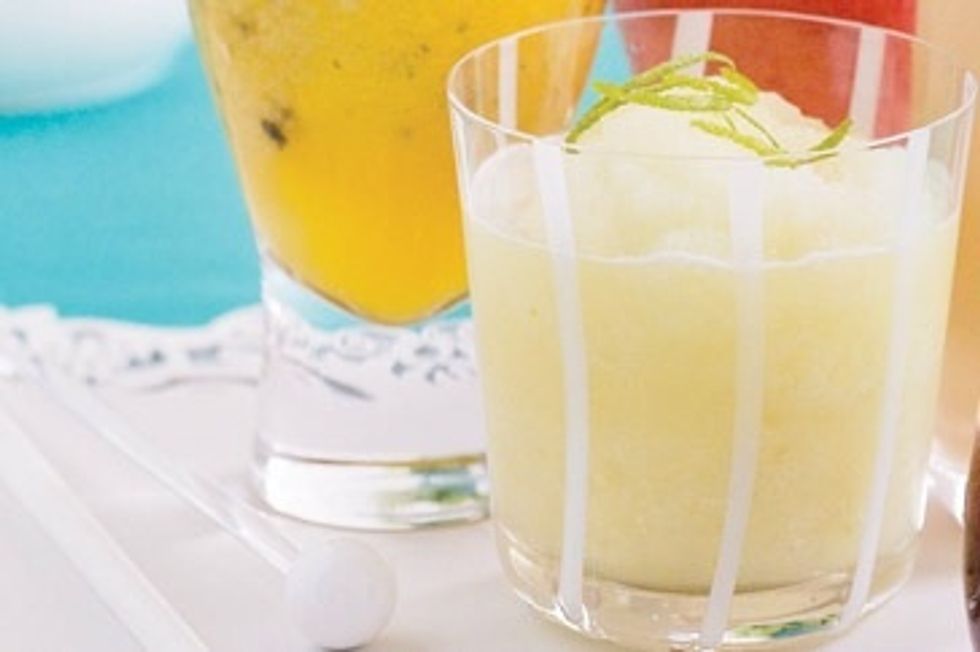 Step 4: Put the minute into a glass pan and freeze for 2 to 3 hours, until half frozen. Use a fork to break up the ice until the texture is almost smooth.