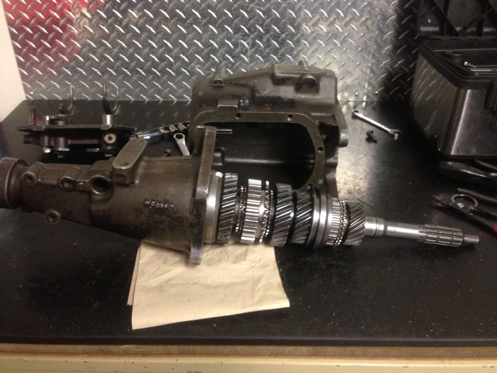 Step 4 Take the tran cover off (there is a C clip )