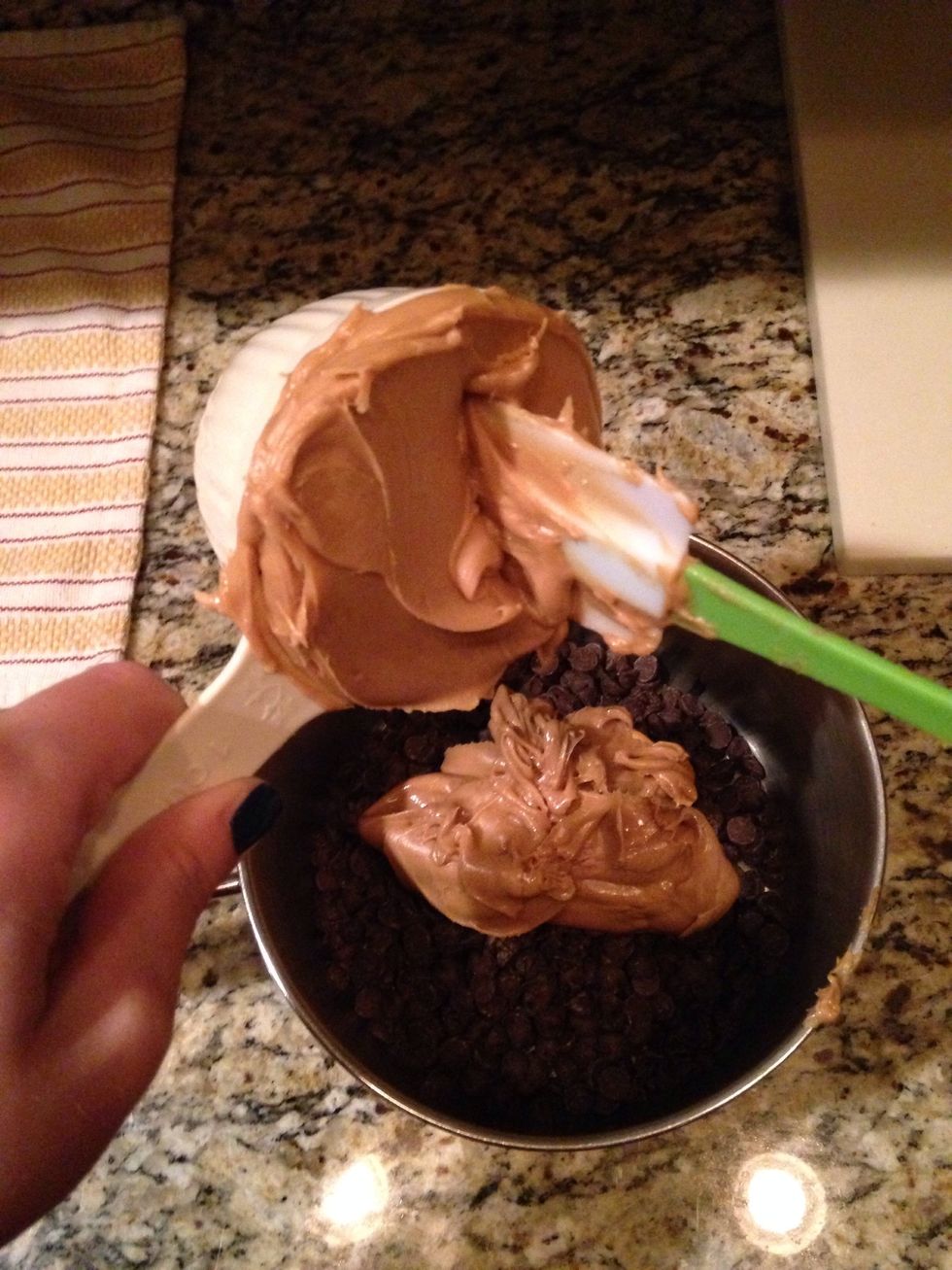 Step 5: Add a second cup of Peanut Butter.