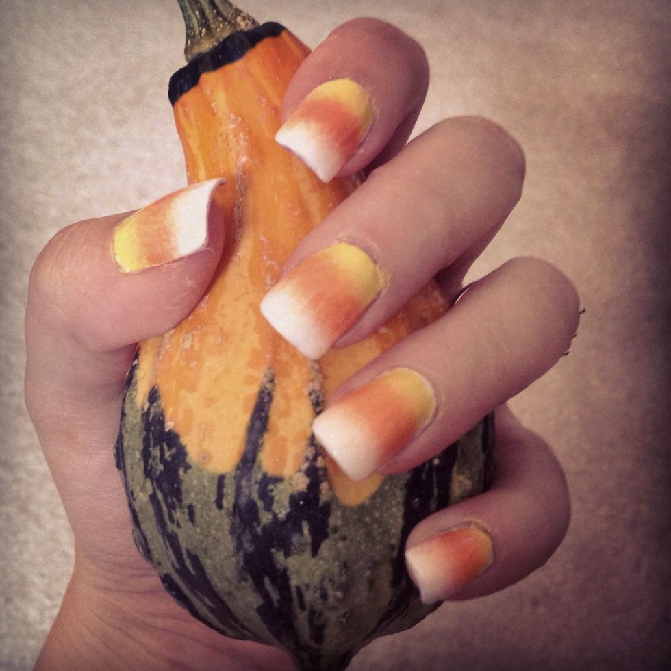 Step 5: Clean up around nails, top coat and go enjoy the Halloween season \ud83c\udf83