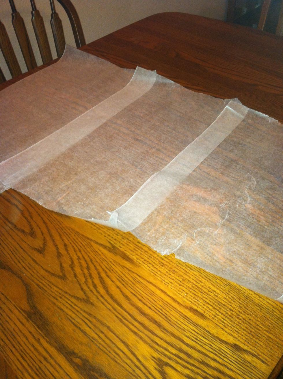 Step 5: Lay out wax paper.