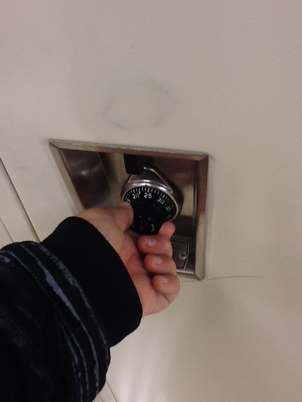 STEP 5) On your second turn slow down and stop at your next combination number