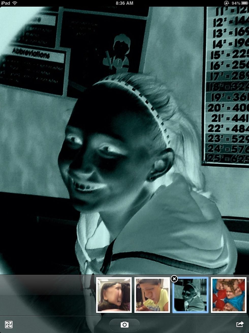 Step 5: To delete a photo off of photo booth click on the photo that you want to delete