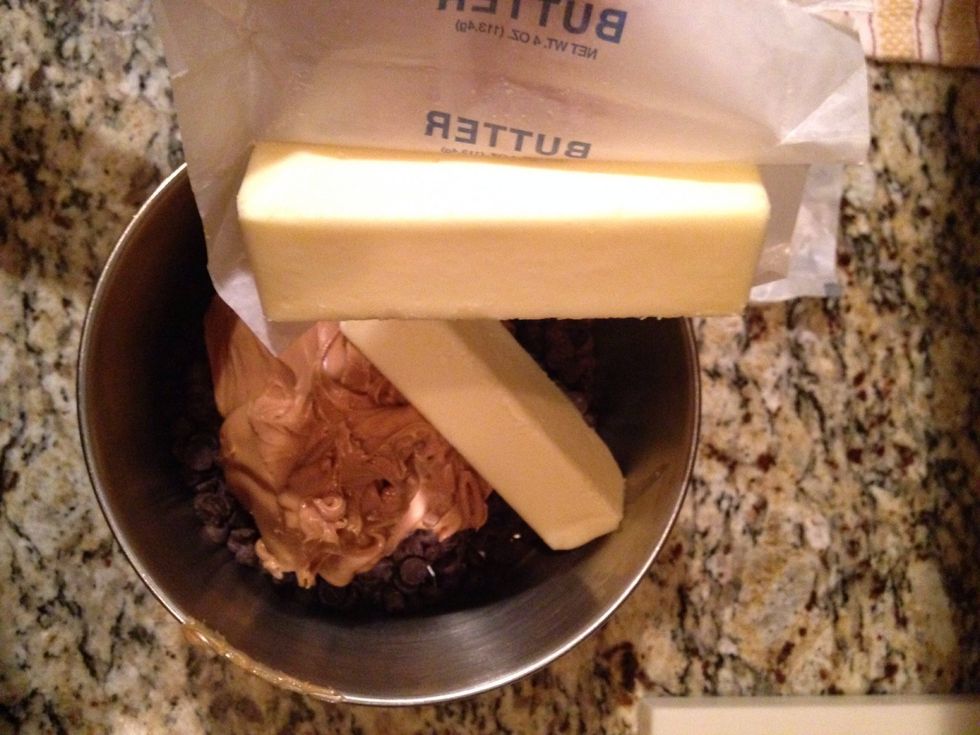 Step 6: Add 2 cups of butter.