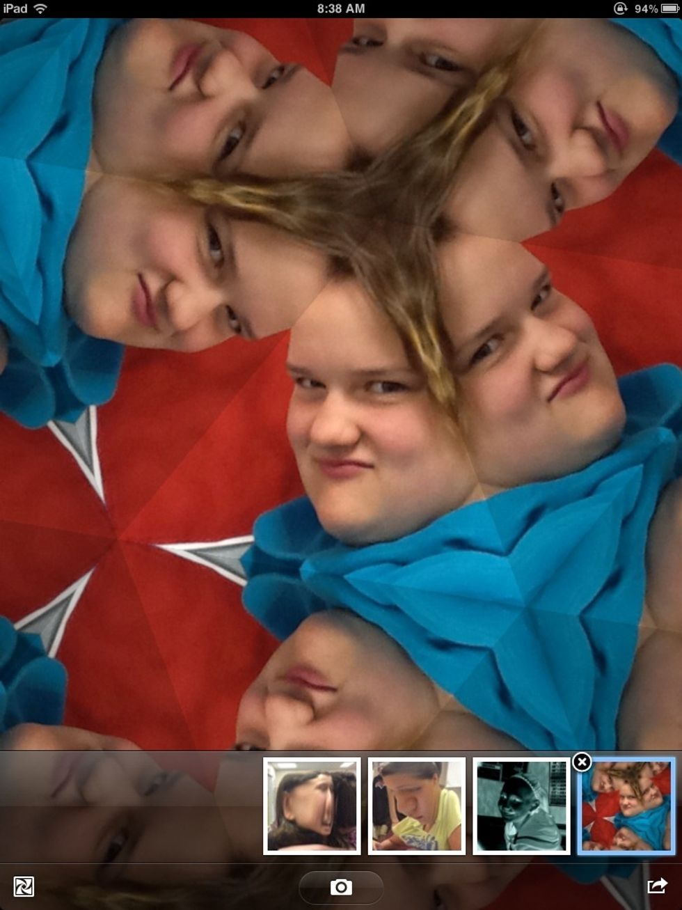 Step 6: After you click the photo you want to delete there should be a black and white ciircle with an X on the top left corner.