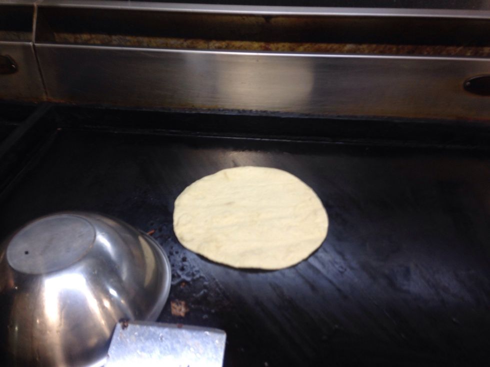 Step 6: Place pita bread on grill for the last 2 minutes.