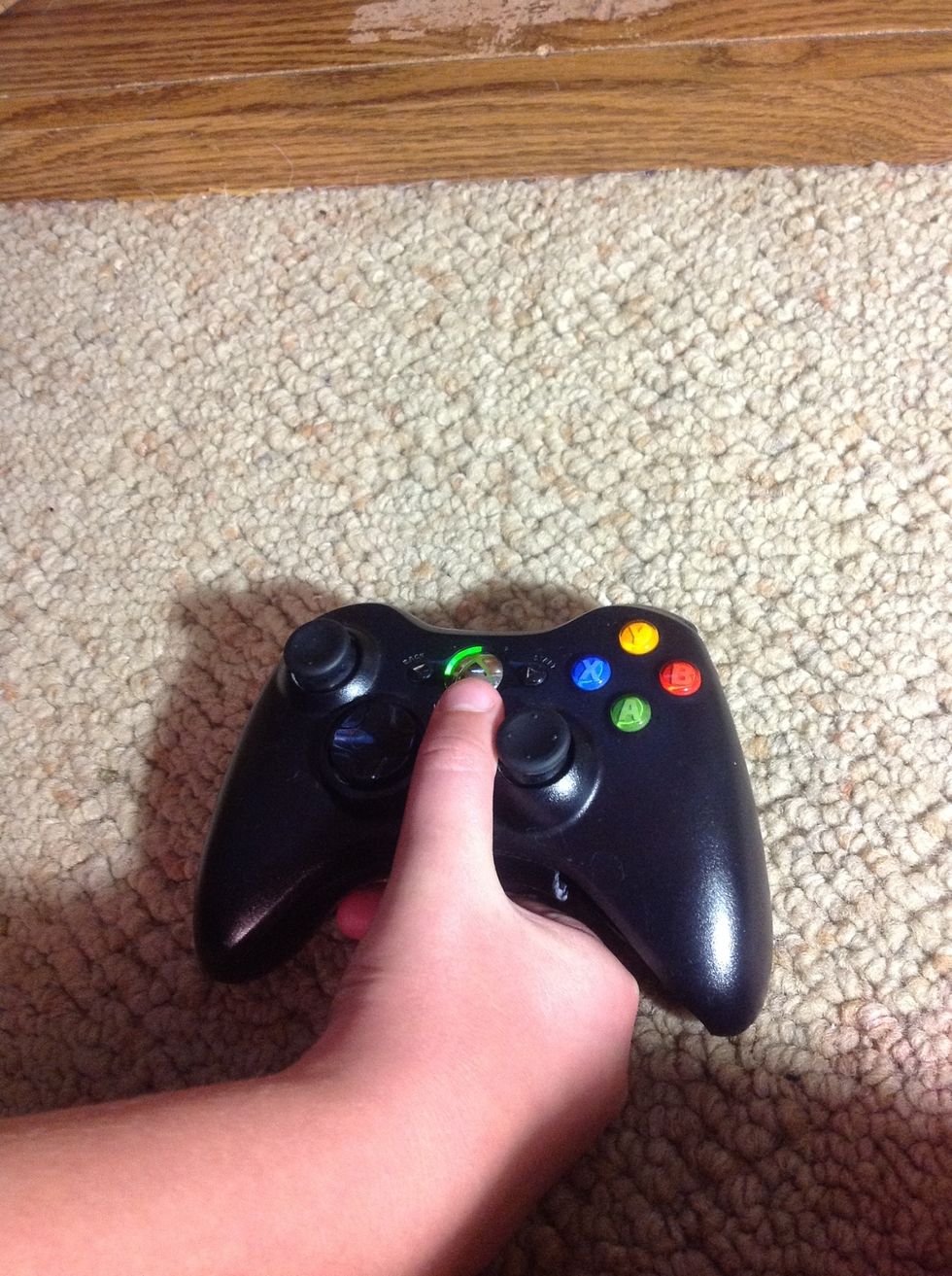 Step 6: Press the middle button to bring up the guide to sign in.