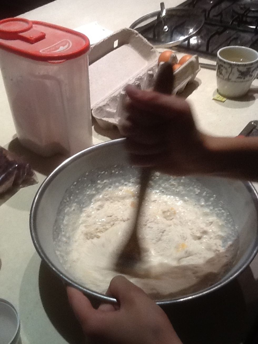 Step 6: Stir until ingredients are combined and lumps have disappeared.