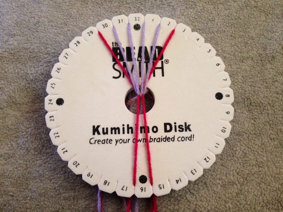 STEP 6 - Then thread 14 goes up to 1.