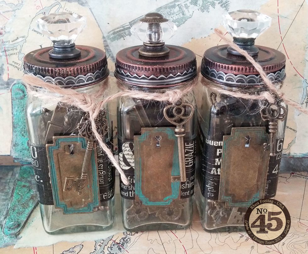 Step 7: Display your lovely embellishments in a very fun way! Cheers!