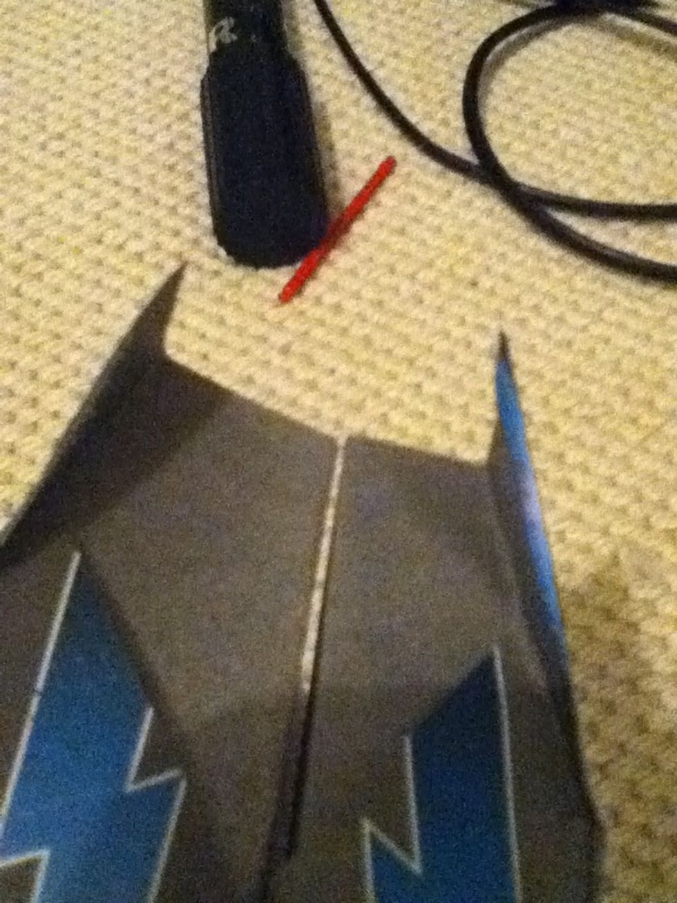 Step 7: fold up the tips if you want it to fly a little bit better