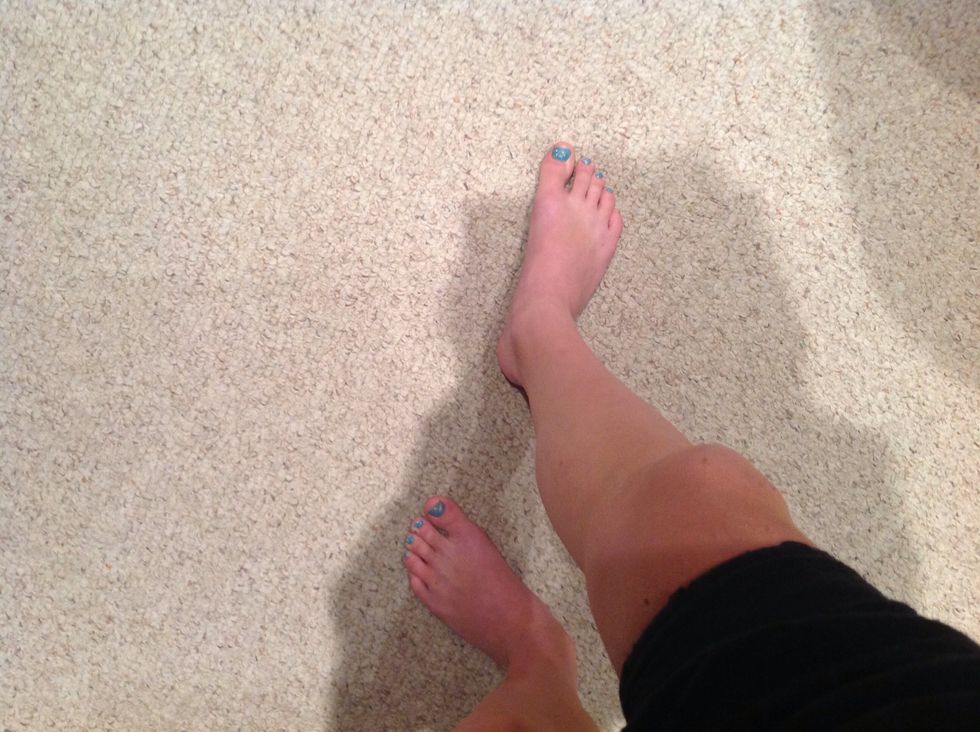 Step 7: Make sure you keep your feet turned out.