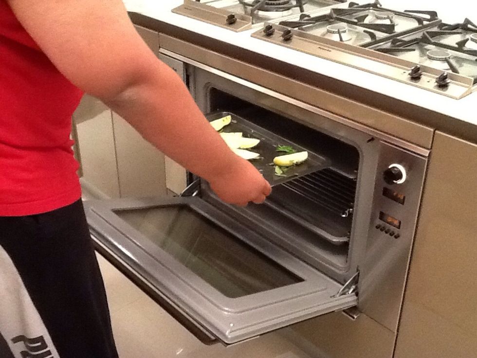 Step 7. Place in oven for 45 minutes at 200C