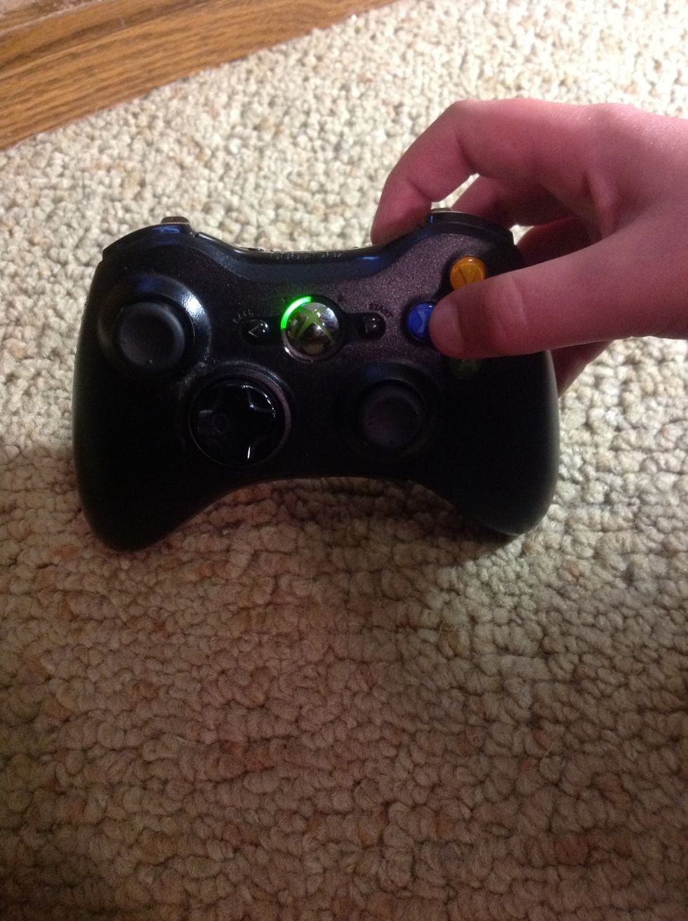 Step 7: Press the X button to bring up the sign in menu.