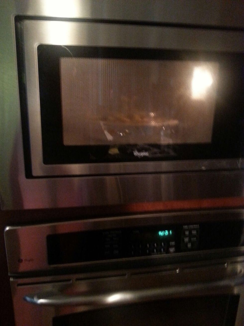 Step 7: Put it back in the microwave and press 'Potato' 4 times again