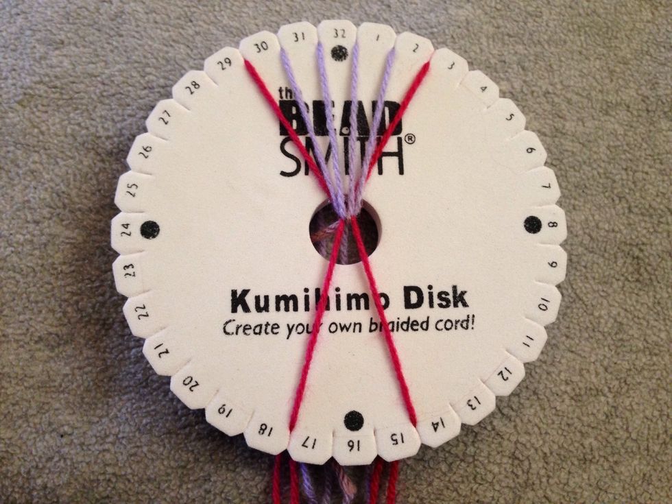 STEP 8 - And thread 15 goes into slit 14.