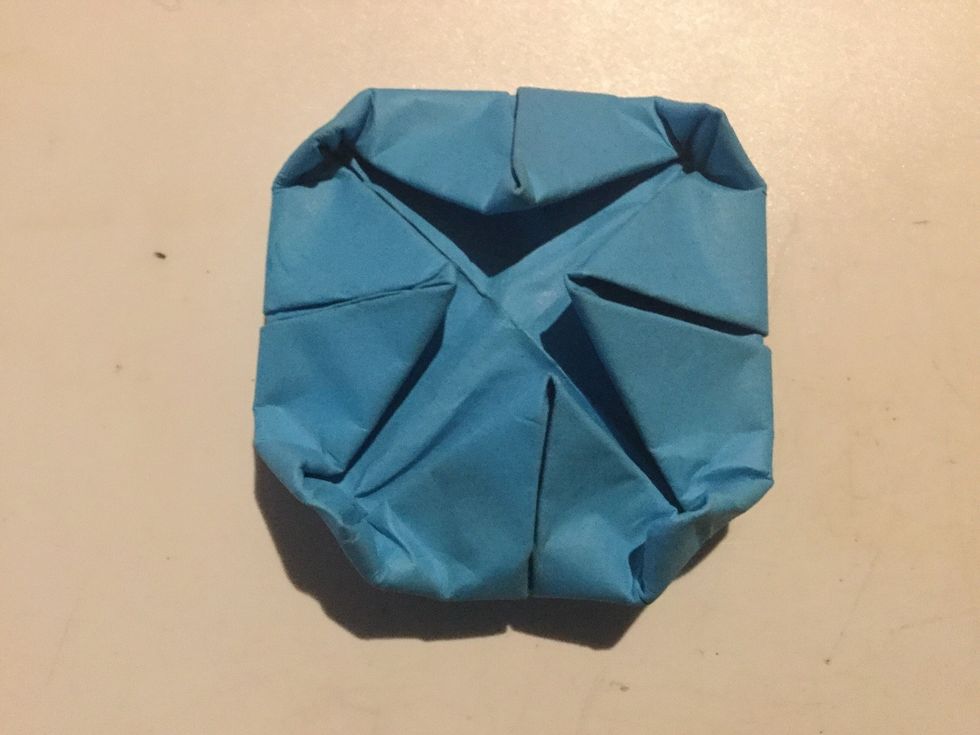 Step 8: Fold the corners a tiny bit.