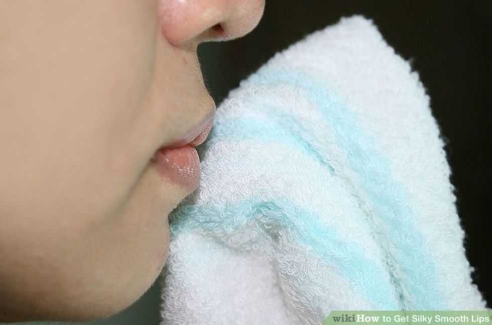 step.8:then wip your mouth off with a towle