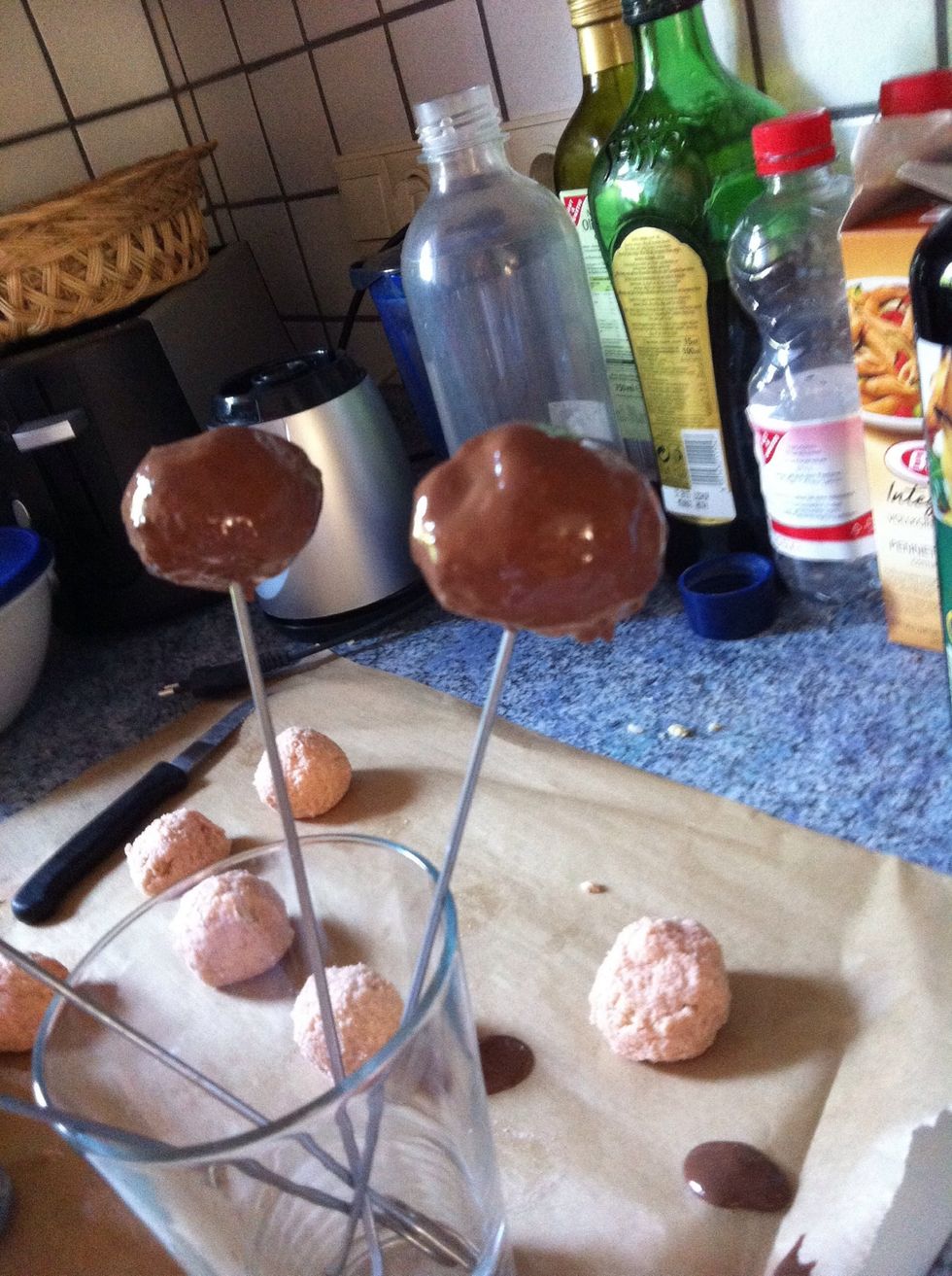 Step 9: Let the dry for about 1 min.