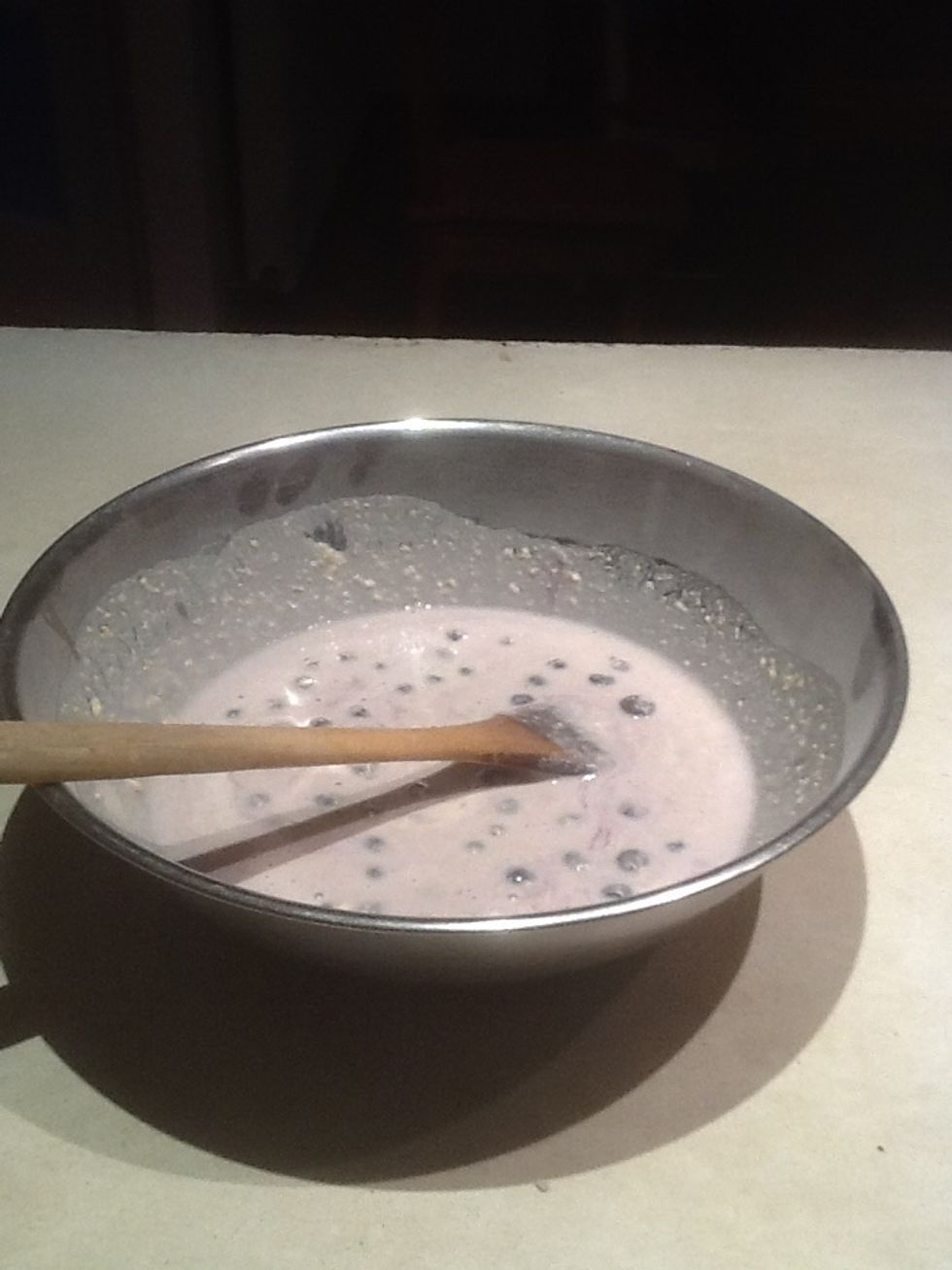 Step 9: Let the mix sit for 15 minutes.