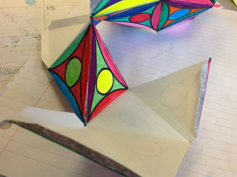 Step 9: This is what the first pyramid looks like.