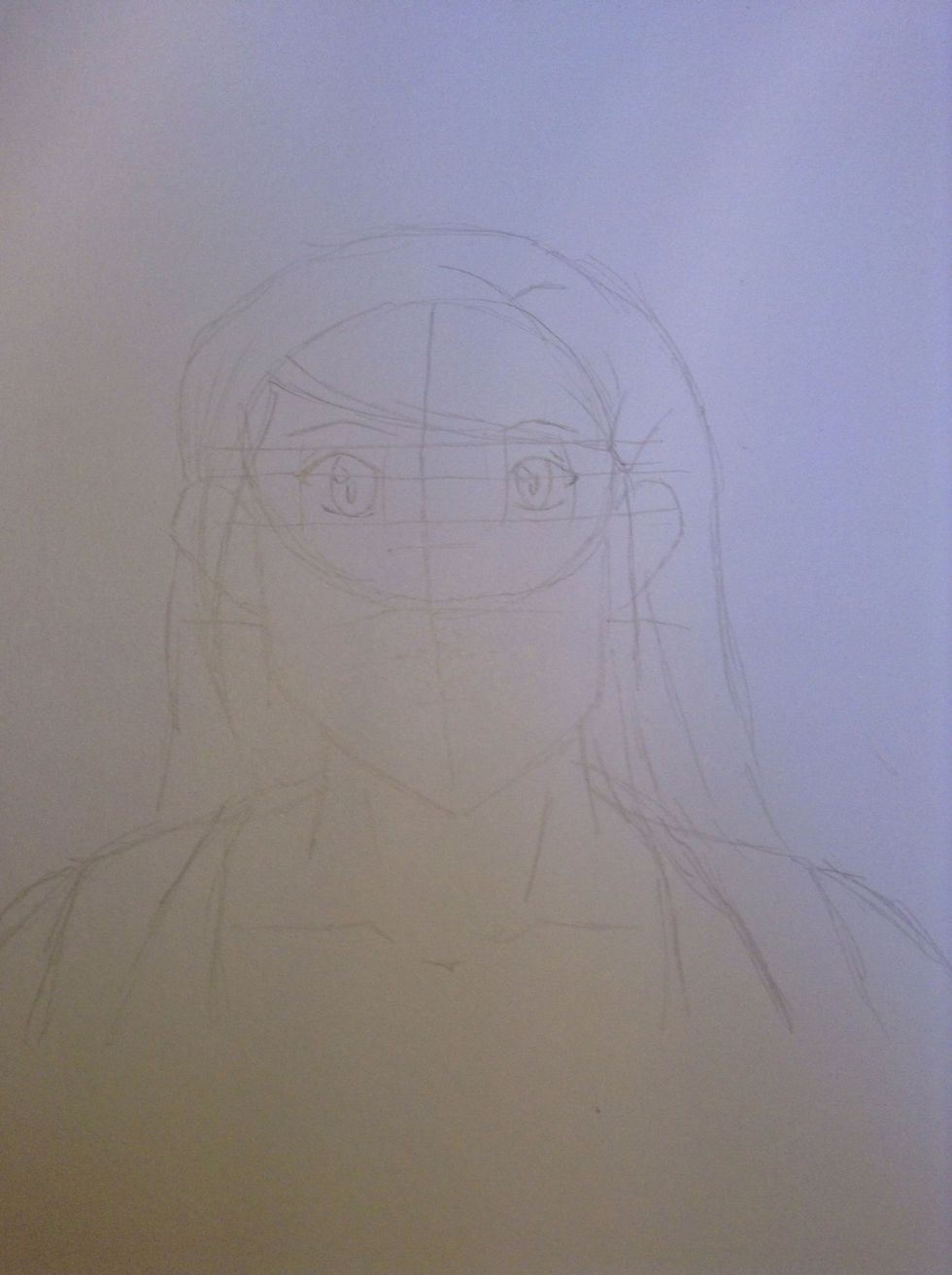 Step nine: Use a tipped pencil to add smaller details.