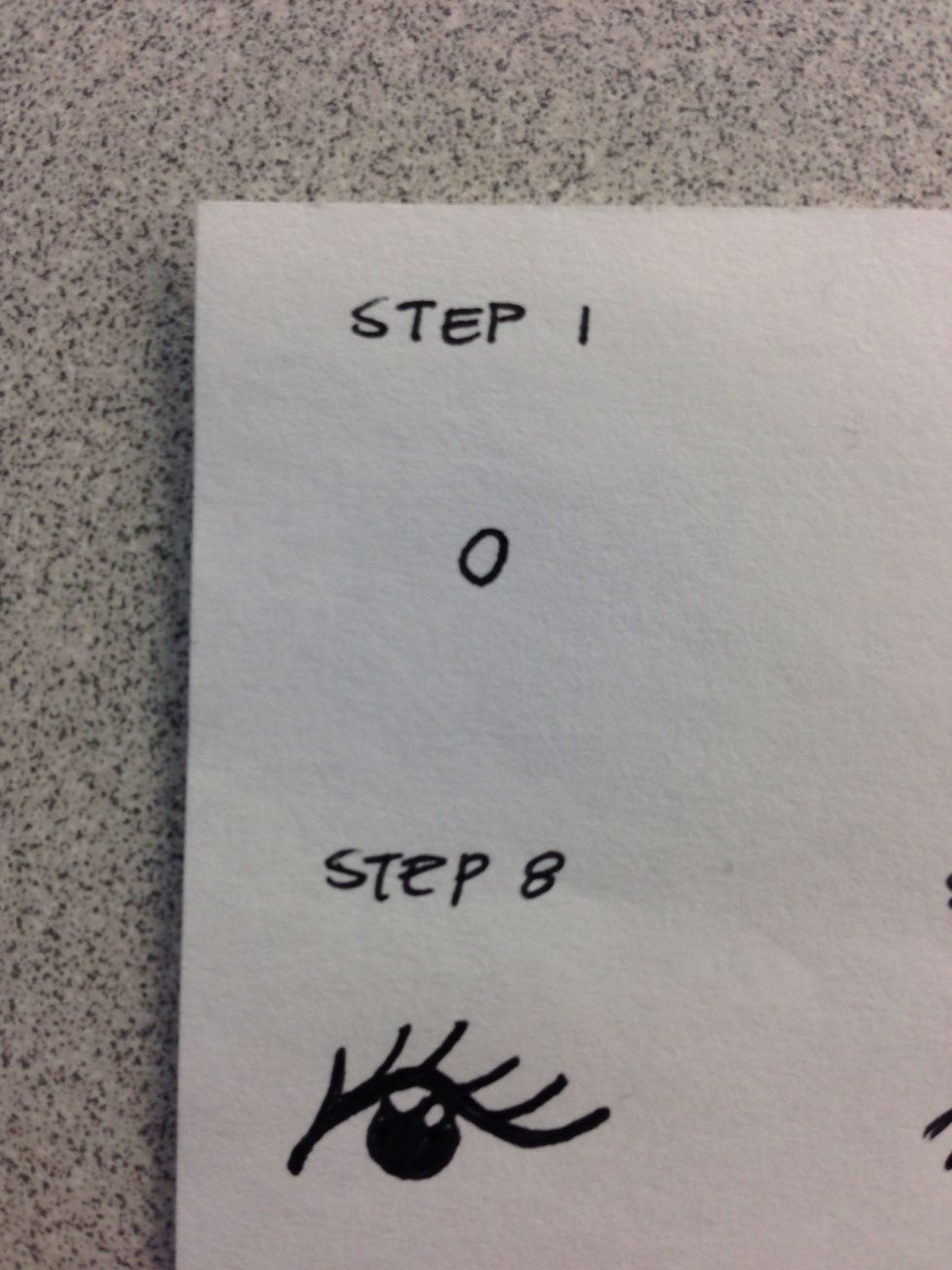Step one (write) Draw a circle :) easy right ? We are basically going to redraw each time we make a new step I learned on my own to better my detail and memory this way and you can see ur skill ->