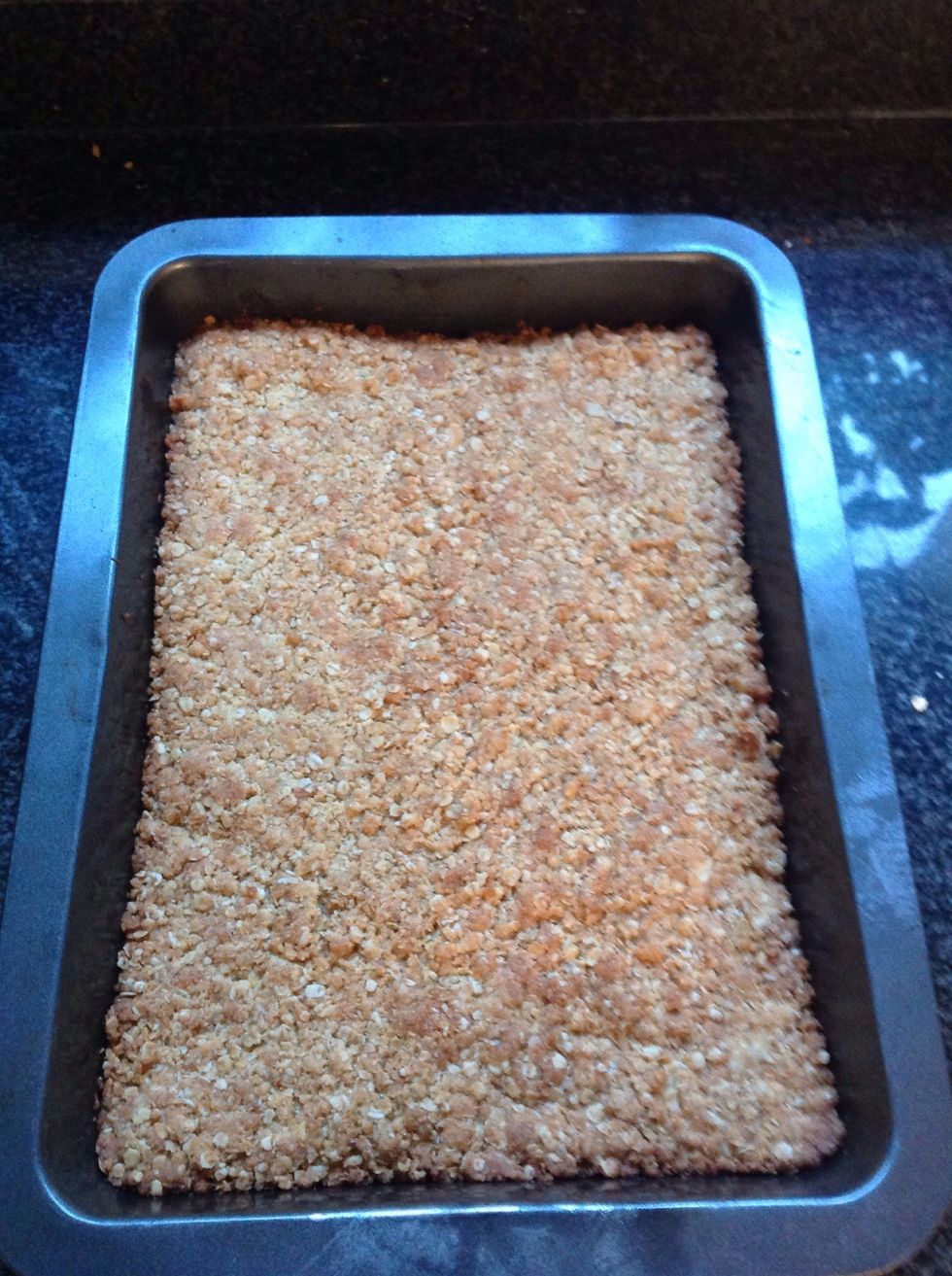 Step seven: Place tray in the oven and back for 20 mins or until golden brown.