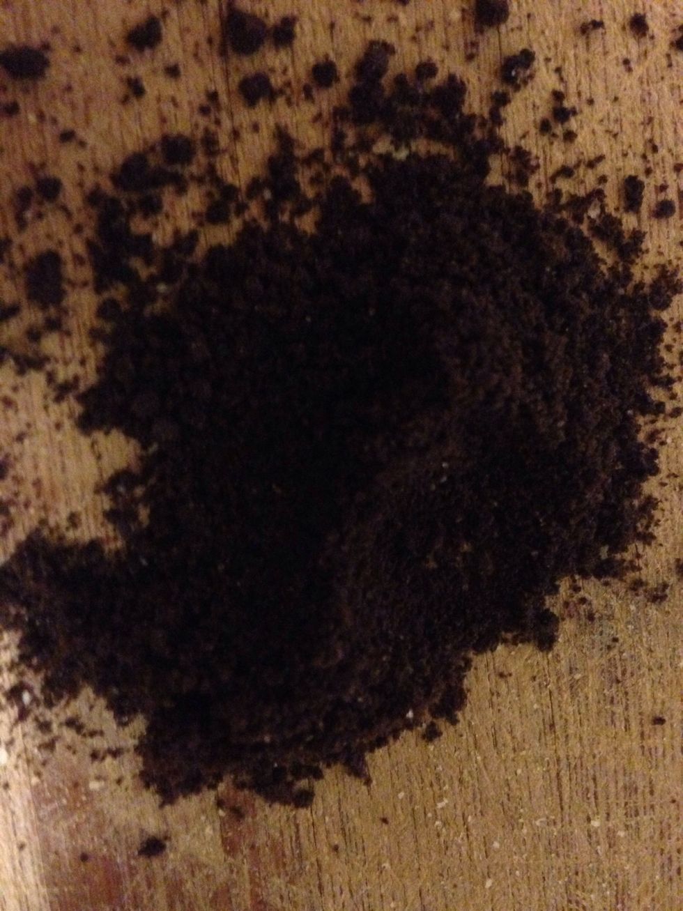 Step three: Get a regular Oreo and crush it into crumbs