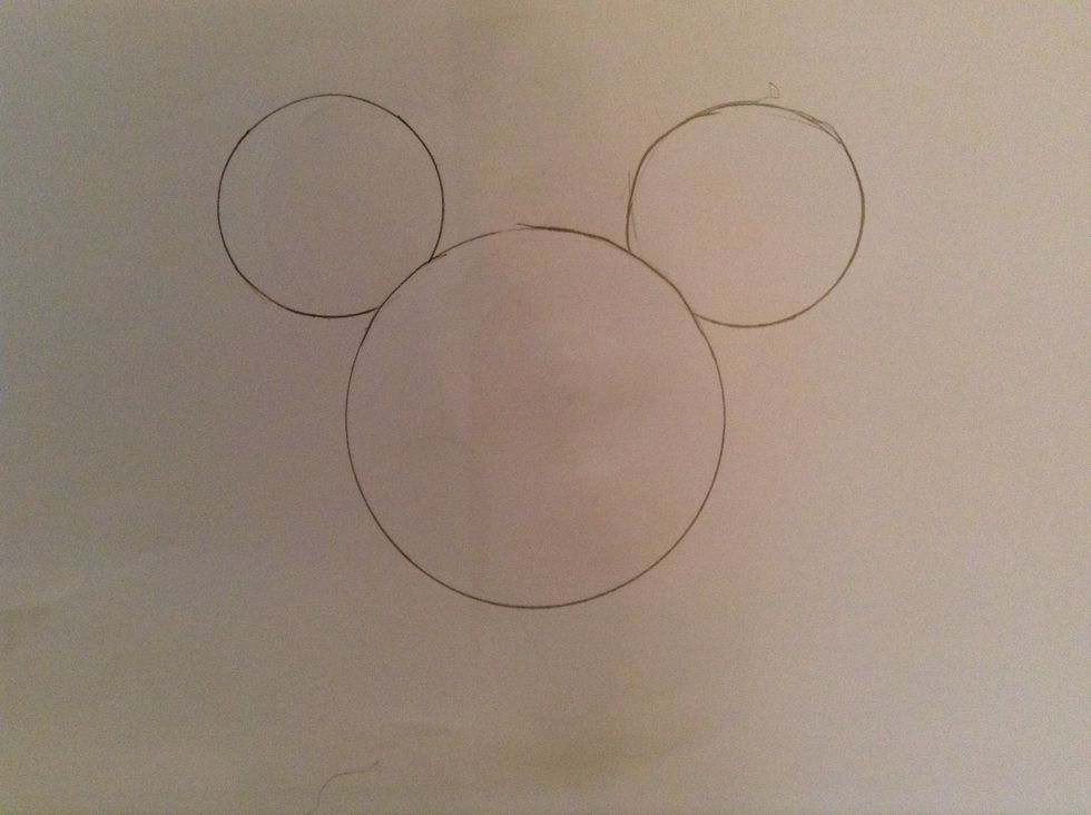 Step three next,draw two circles on the top\u26ab\ufe0f\u26ab\ufe0f