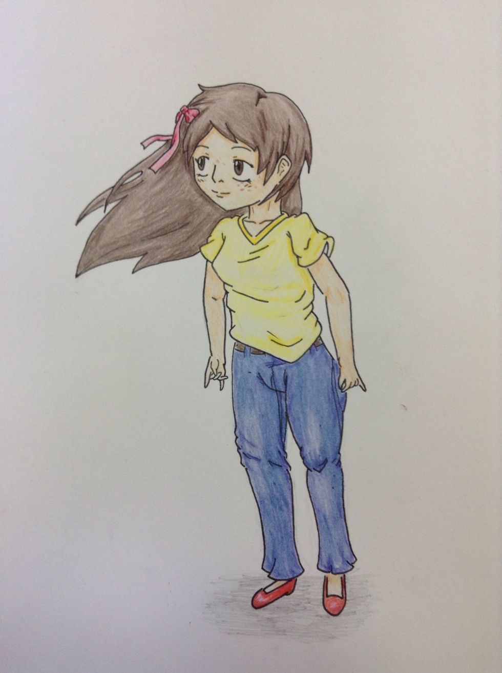 Step twenty one: add extra colour as shading to complete the artwork.