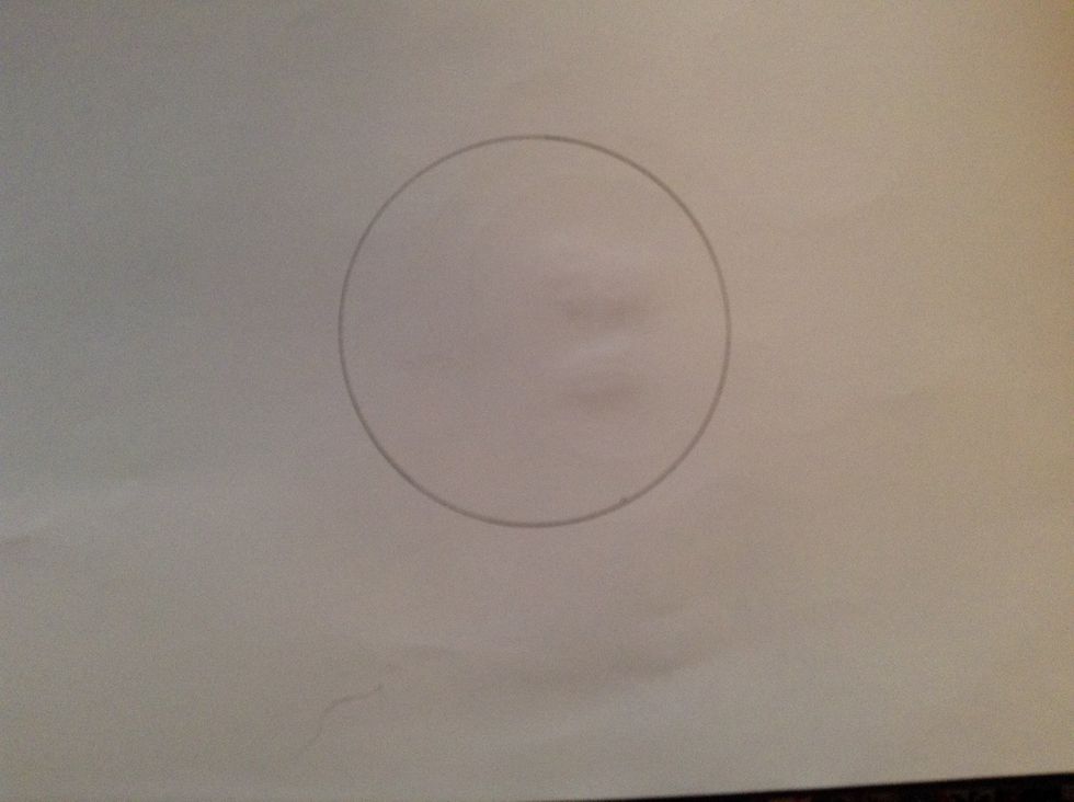 Step two second,draw a big circle\u26ab\ufe0f