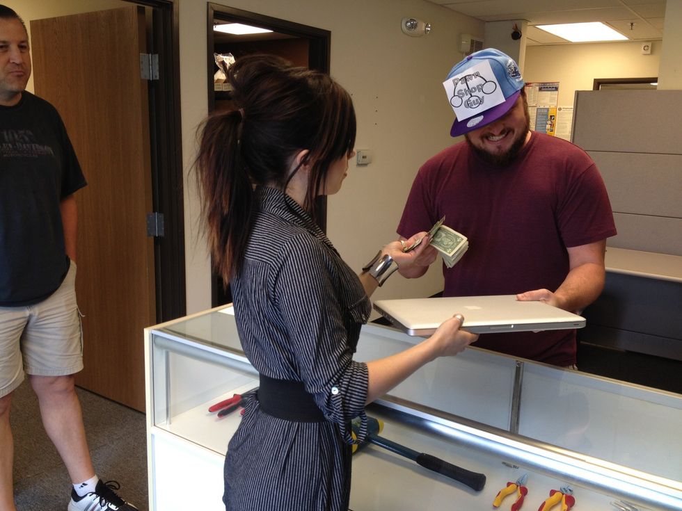 Stephanie visited a local pawn shop and got the money she needed to start a iPhone repair business. She loved that MacBook Pro, but she was going to honor David's dream.