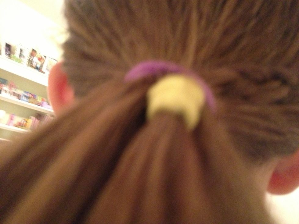 Steps 5 and 6: OPTIONAL- you can put your hair in a pony tail