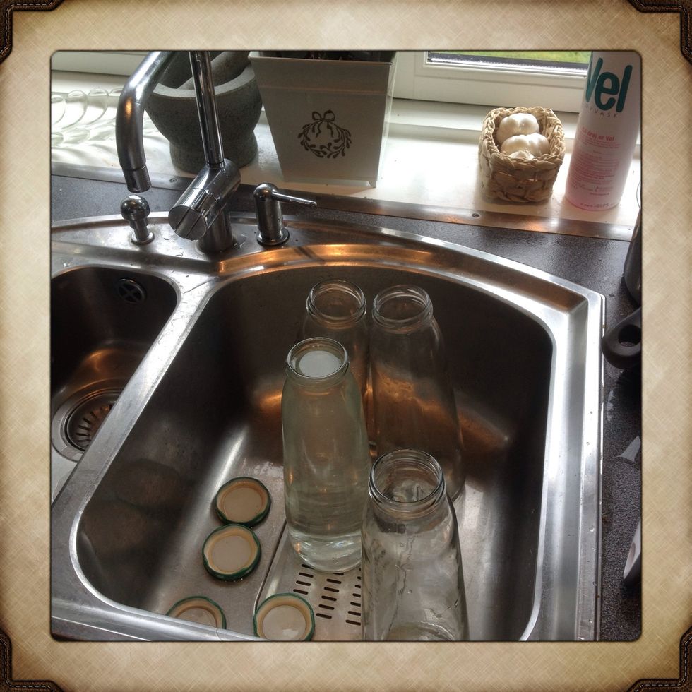 Sterilise you bottles and fill them with your lovely juice