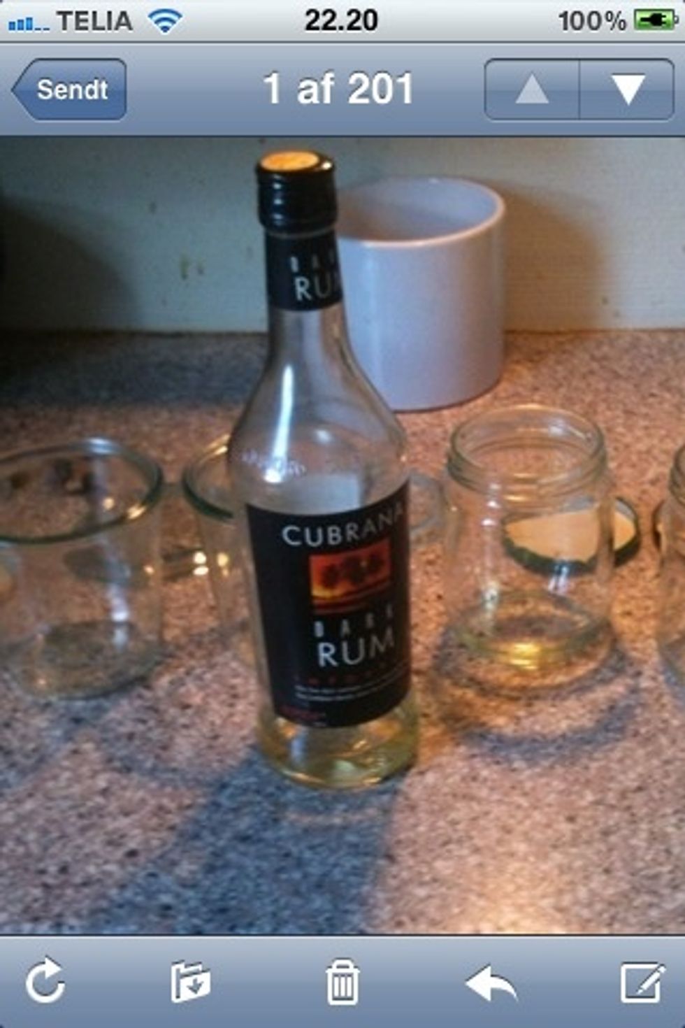 Sterilise your jars with alcohol