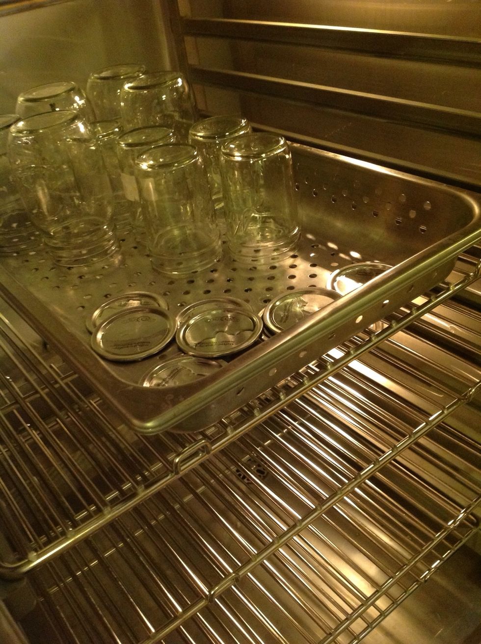 Sterilize your jars and lids in steam mode at 250F (121C) for 10 minutes.