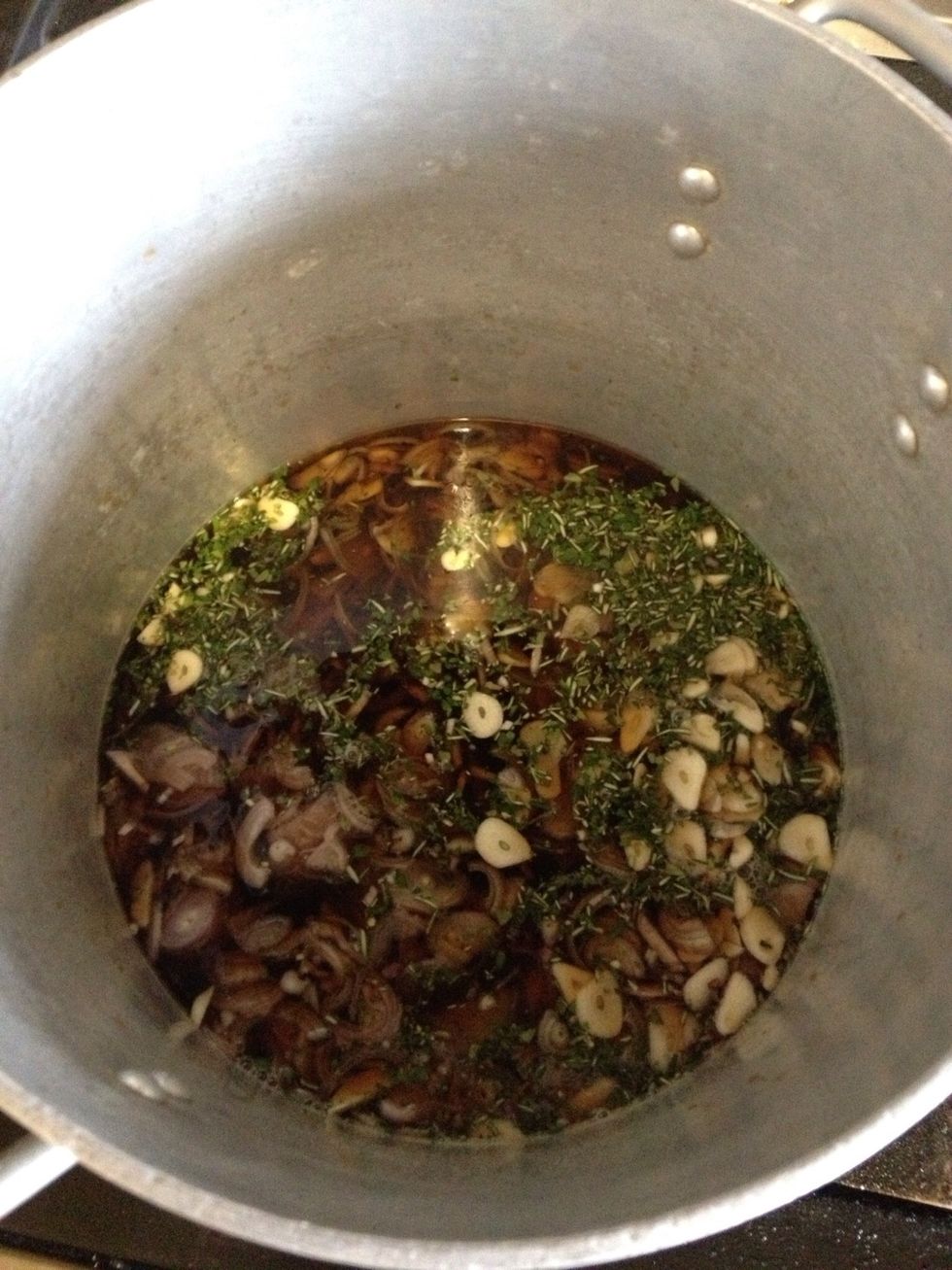 Stick all of it in a pot and reduce by 2/3