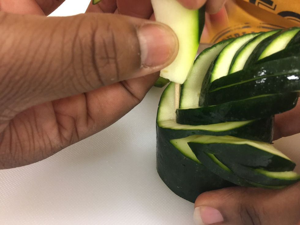 Stick all the way down. And now you have a head.