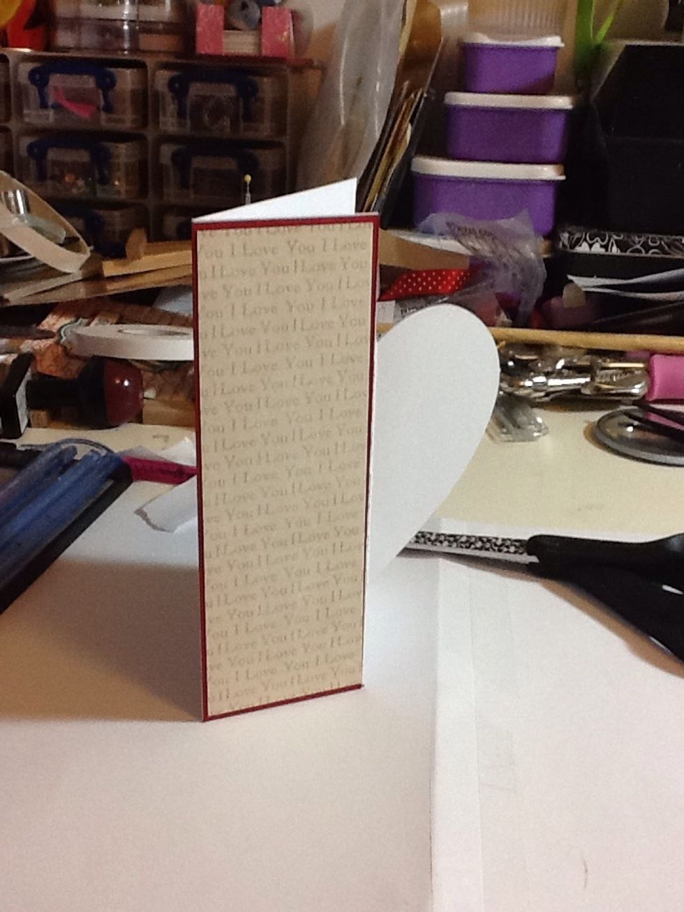 Stick down as above! (Not done the patterned paper straight? Me neither, don't worry we can fix that!)