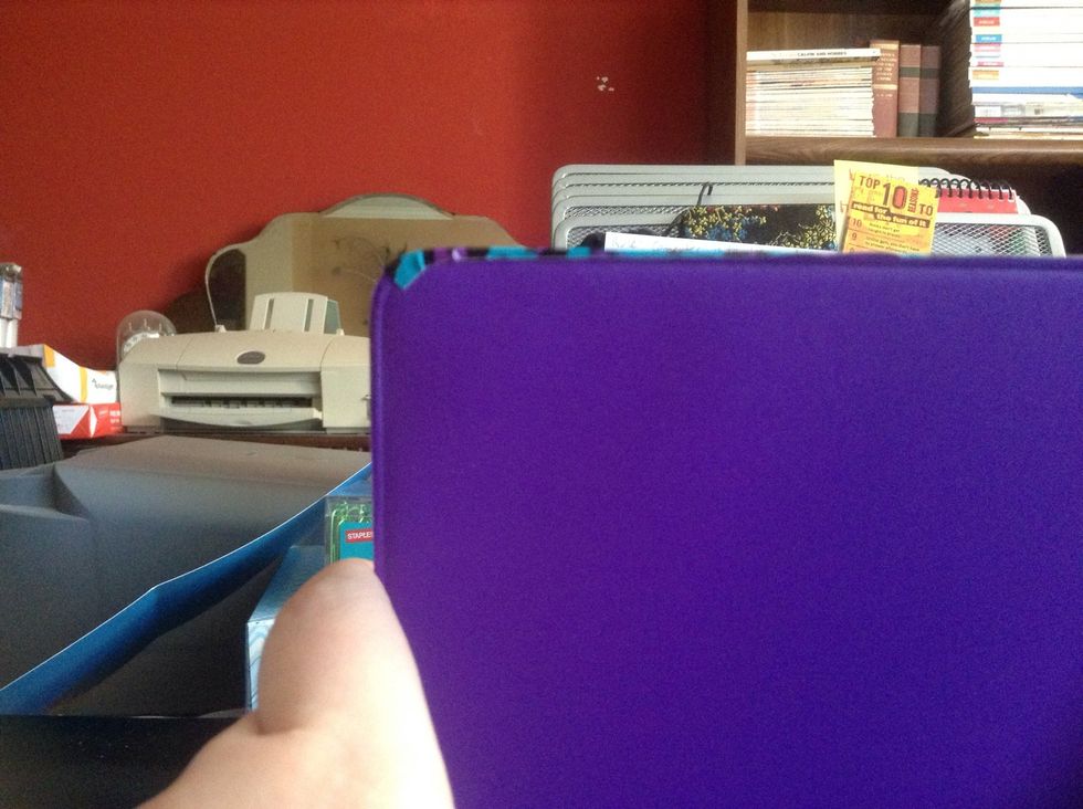 Stick down the corners too.