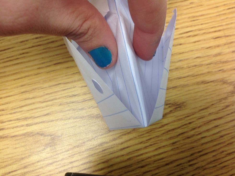 Stick fingers in slots to gain shape