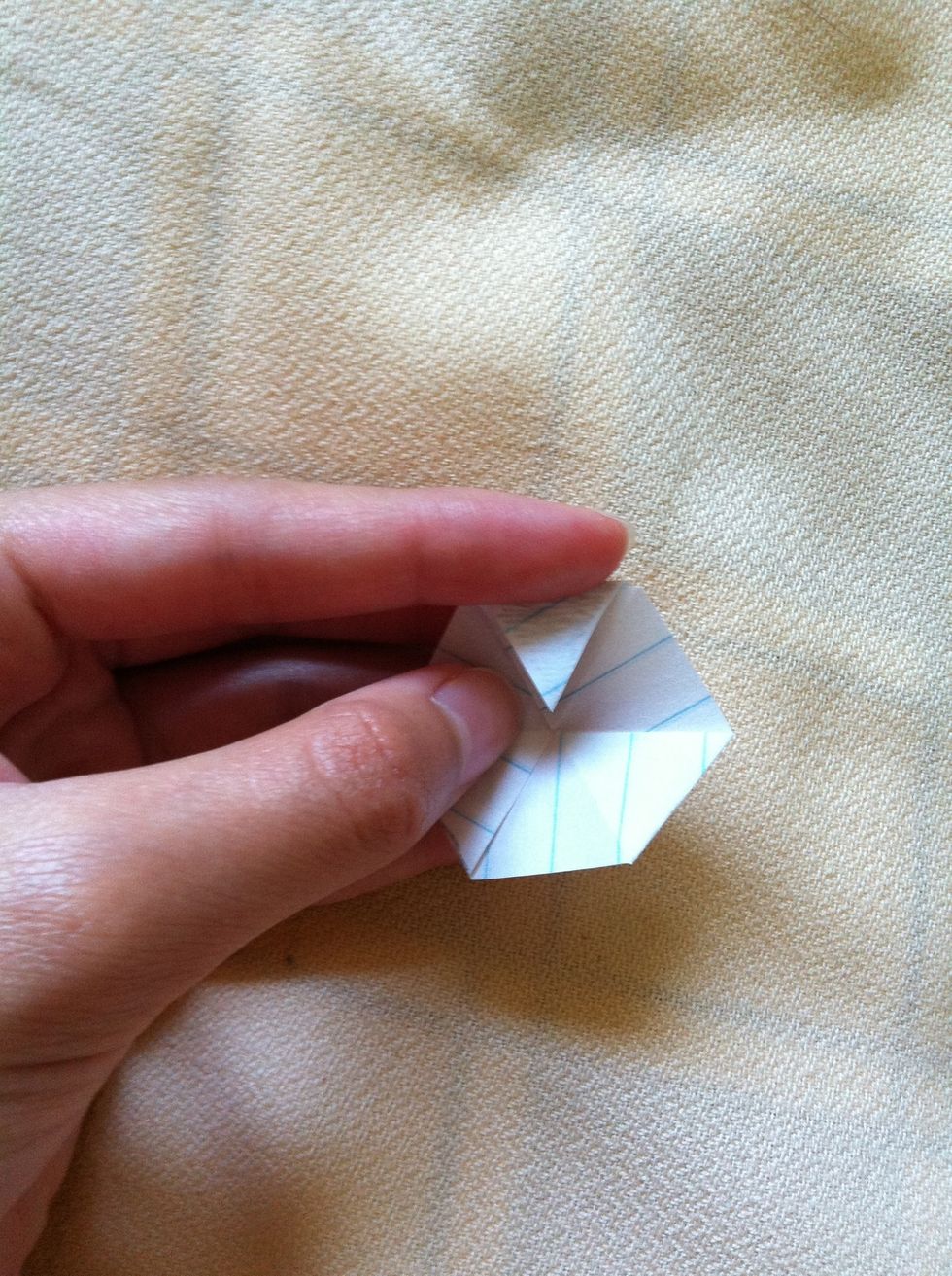 Stick it down on top of the triangle under it